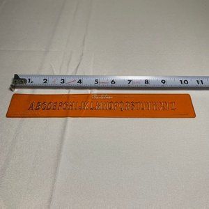 Vintage Gestetner Stencil Tracing No 244 Alphabet Template Made in England Rare